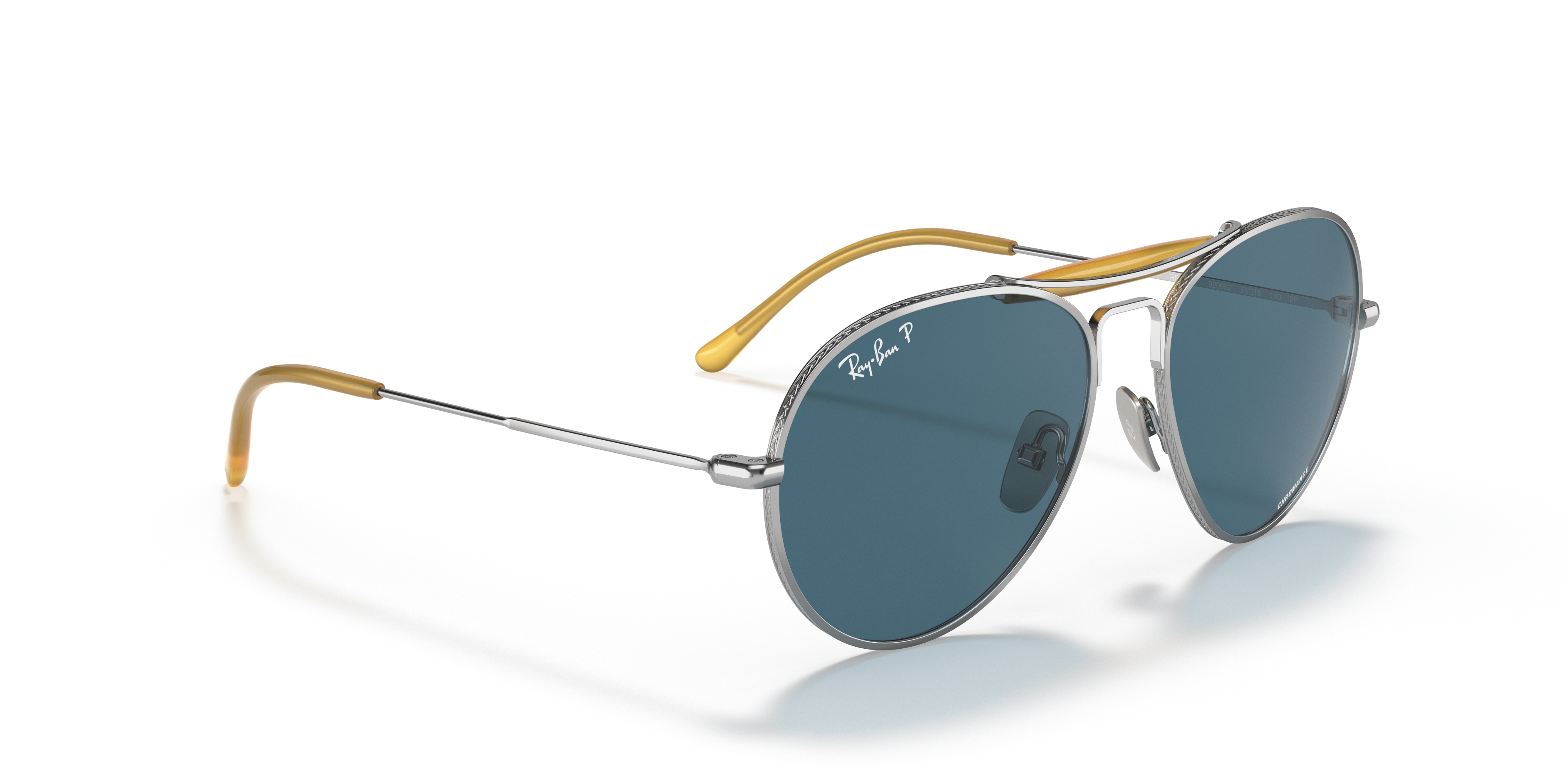 Ray-Ban レイバンオーバルサングラス ブルーレンズ極美品 レイバン公式ストア】 Ray-Ban® RB8063 TITANIUM サングラス