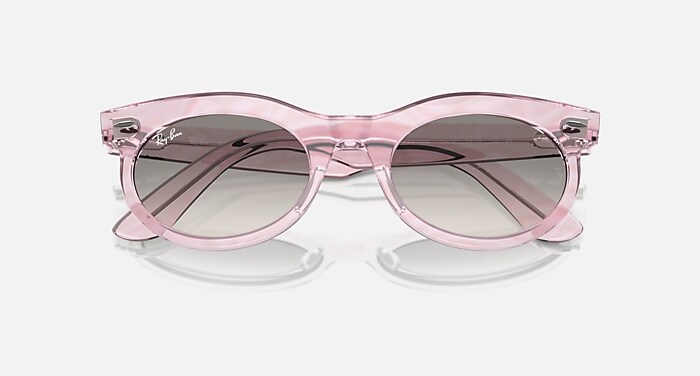 WAYFARER OVAL CHANGE Sunglasses in Photo Waves Purple and Clear