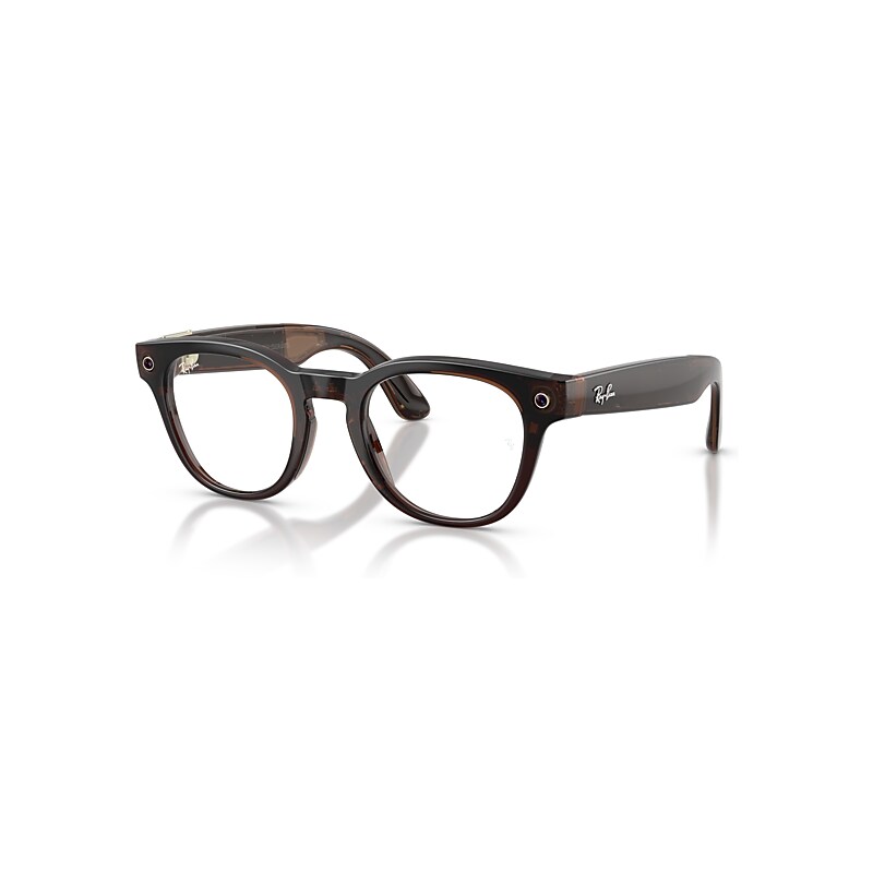 Ray-Ban Meta Optics (gen 2) Transparent Umber Frame Demo Lens Prescription AI Glasses