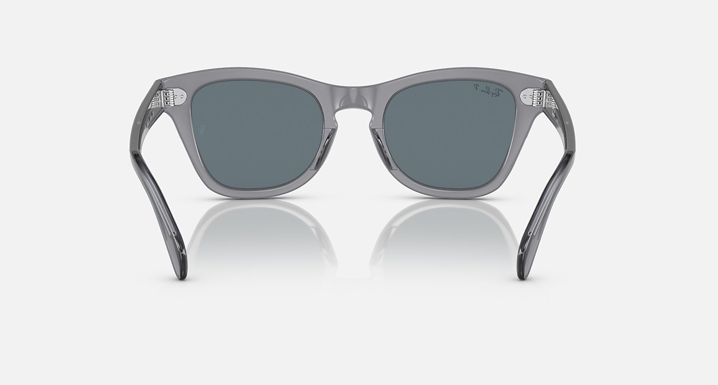 Ray-Ban Sunglasses Rb0707s Transparent Grey Frame Blue Lenses