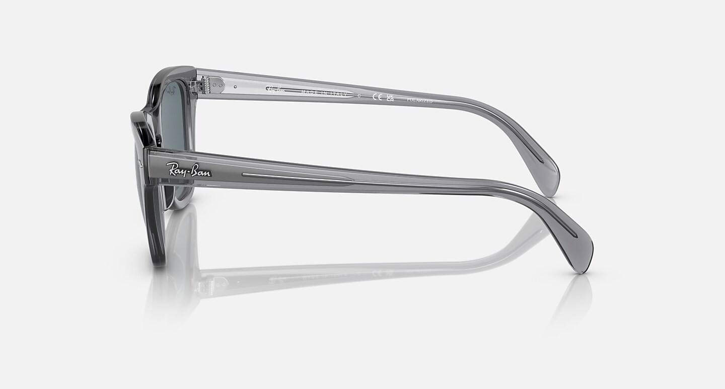 Ray-Ban Sunglasses Rb0707s Transparent Grey Frame Blue Lenses