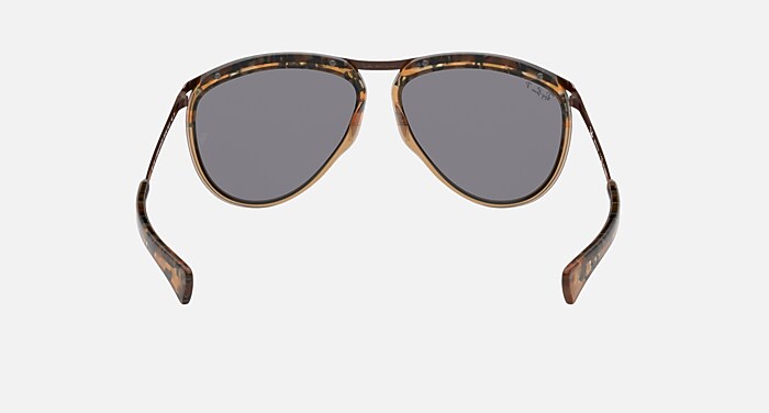 Ray-Ban Havana/Grey Polarized RB2219 Unisex Olympian Aviator Sunglasses Ray-Ban Rb2219 Olympian Aviator Sunglasses - Walmart.com main image 4