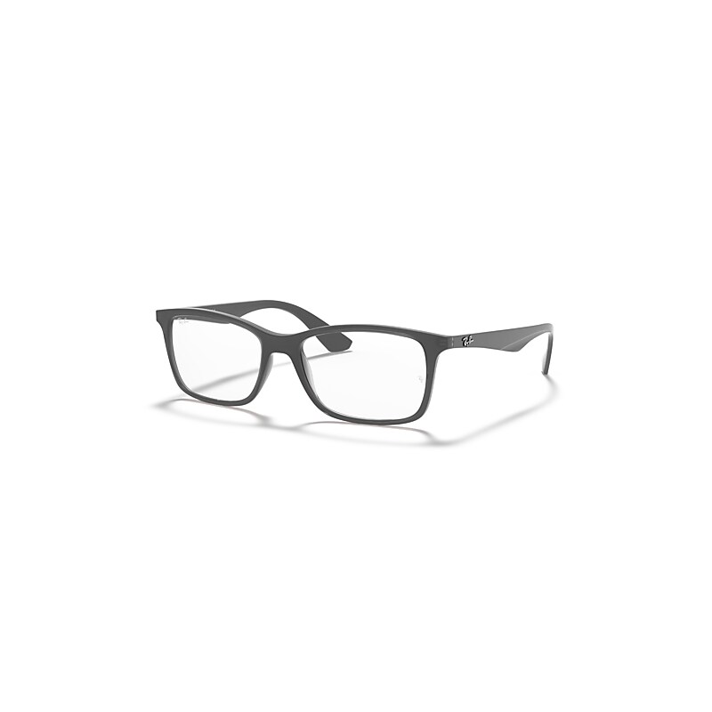 Ray-Ban Eyeglasses Unisex Rb7047 Optics - Grey Frame Clear Lenses Polarized 56-17