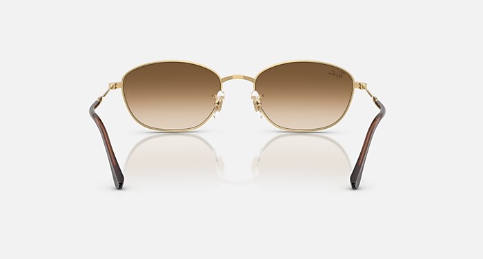 Ray-Ban Sunglasses Woman Rb3749 - Arista Gold Frame Brown Lenses 58-18