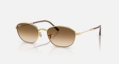 RB3749 Sunglasses in Arista Gold and Clear Gradient Brown - RB3749 