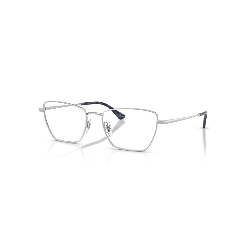 Ray-Ban Eyeglasses Unisex Drea Optics Bio-based - Silver Frame Clear Lenses Polarized 56-18