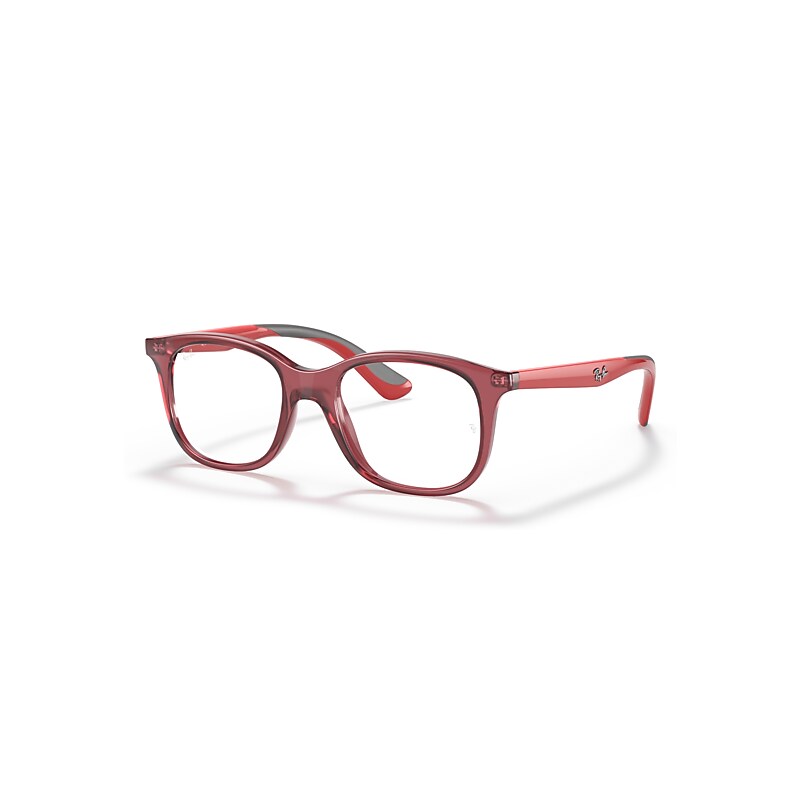 Ray-Ban Eyeglasses Children Rb1604 Optics Kids - Red Frame Clear Lenses Polarized 46-16