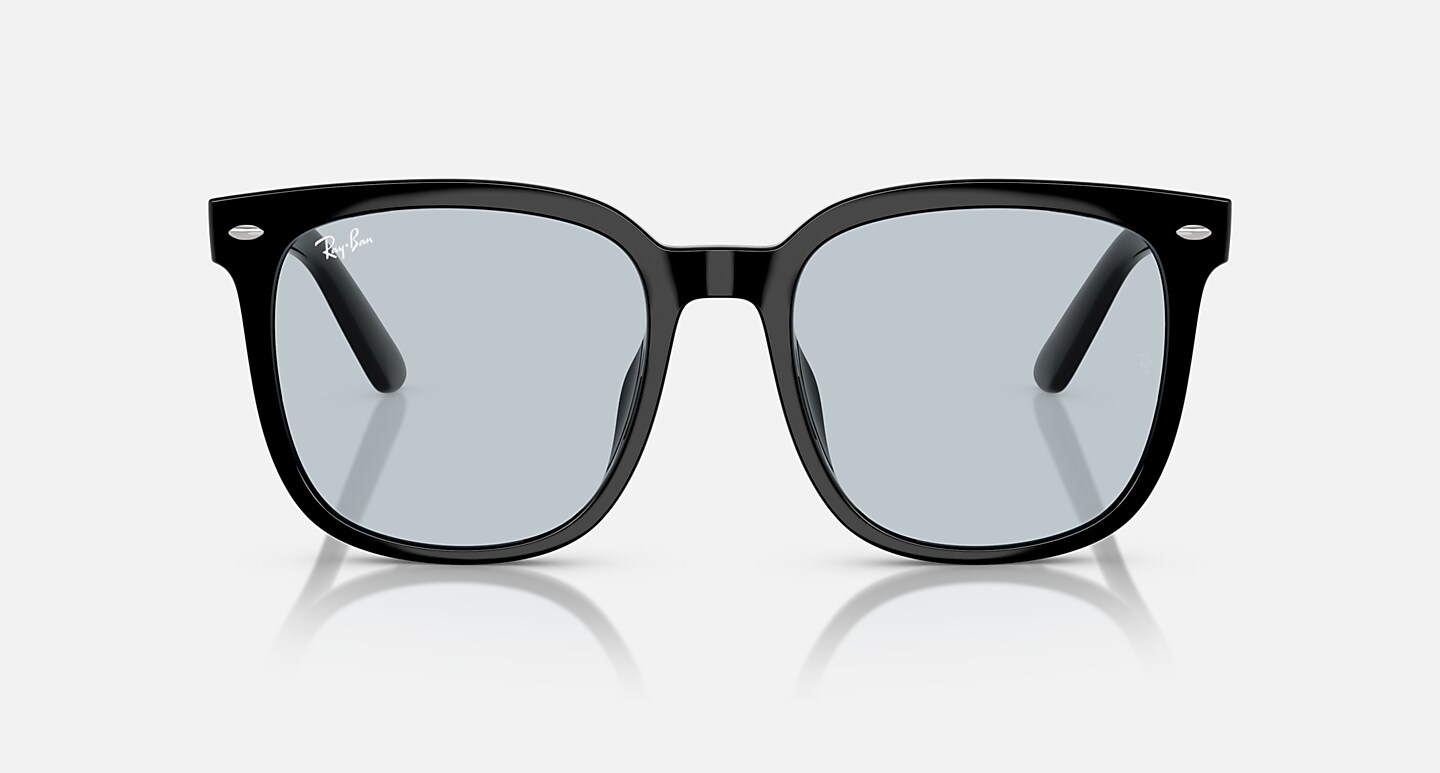 Ray-Ban Sunglasses Unisex Rb4401d Washed Lenses - Black Frame Blue Lenses 57-20