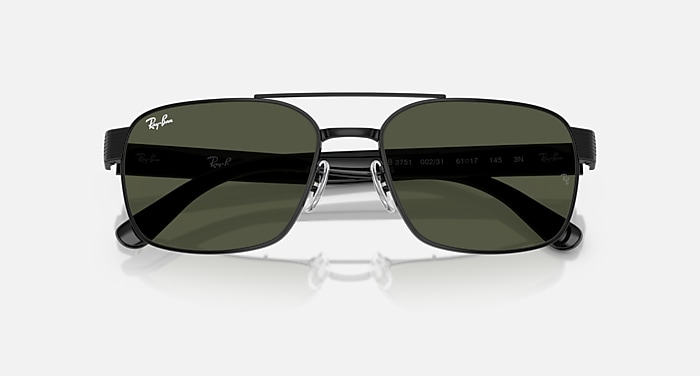 Óculos de Sol RB3751 em Preto e Verde G-15 RB3751 Ray-Ban® BR