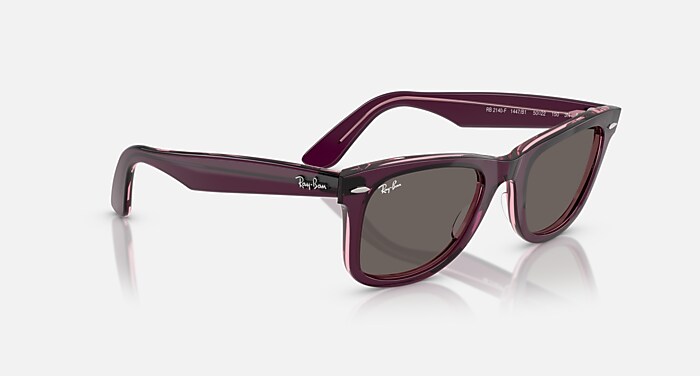 Ray-Ban Burgundy Sunglasses with Black Glass Lenses. Ray-Ban RB4171 Erika Classic M (54 - 18) with Violet lenses  main image 2