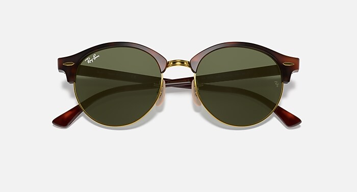 CLUBROUND CLASSIC Sunglasses in Red Havana and G-15 Green  display picture 2