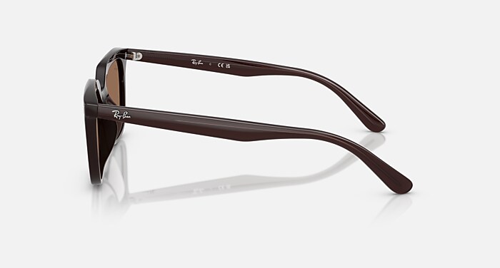 Ray-Ban Rb4439d Sunglasses Opal Brown Frame Brown Lenses 54-21