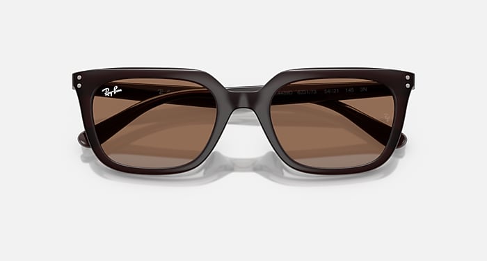 Ray-Ban Rb4439d Sunglasses Opal Brown Frame Brown Lenses 54-21