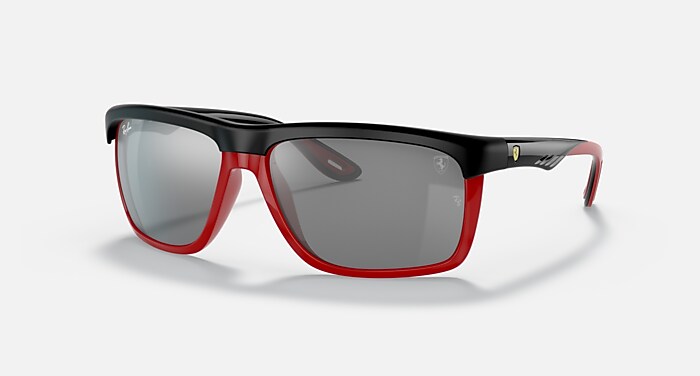 RB4363M SCUDERIA FERRARI COLLECTION Sunglasses in Black and Grey 