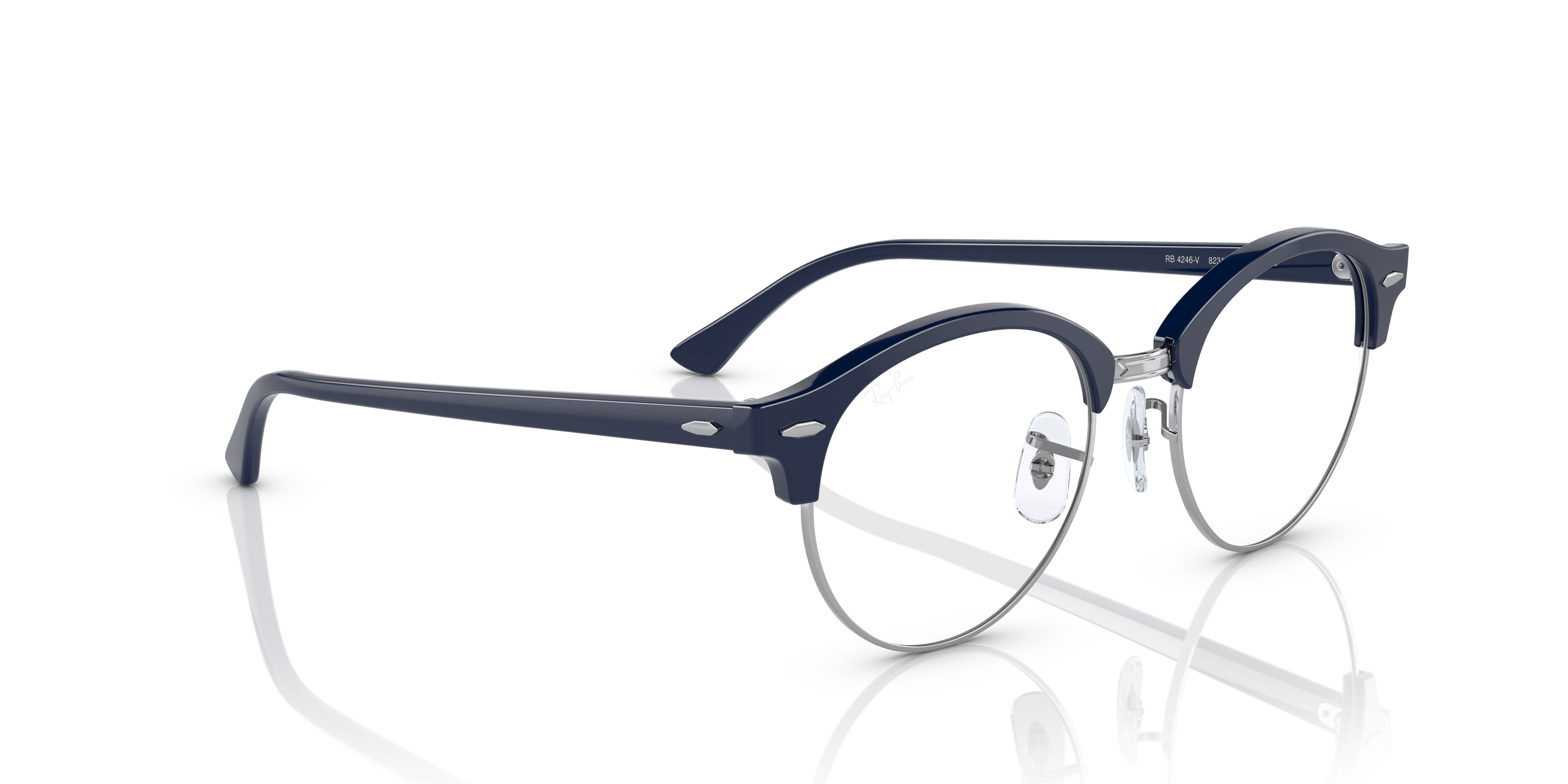 レイバン CLUBROUND クラブラウンド ブルーレンズ CLUBROUND OPTICS Eyeglasses with Blue Frame - RB4246V | Ray