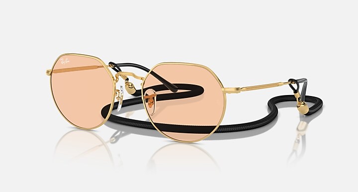 Ray-Ban undefined CALIFORNIA JACK LIMITED Gold with Pink Solid Color lens