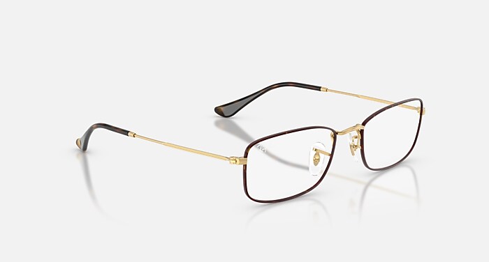 レイバン公式ストア】 Ray-Ban® RB6647 OPTICS メガネ | ゴールド上に