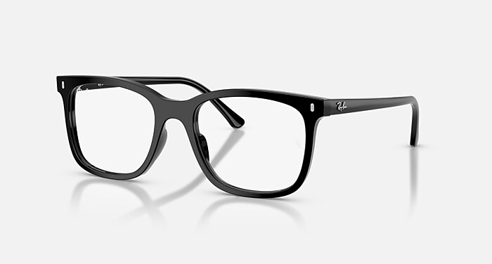 Ray-Ban Eyeglasses Unisex Rb5446 Optics Prescription - Black Frame Clear Lenses 51-19 Polarized