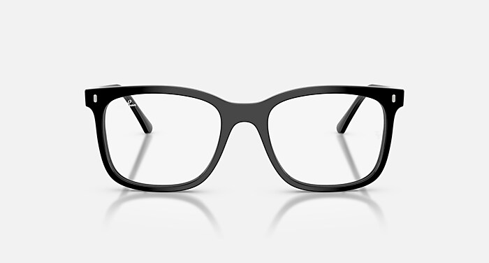Ray-Ban Eyeglasses Unisex Rb5446 Optics Prescription - Black Frame Clear Lenses 51-19 Polarized