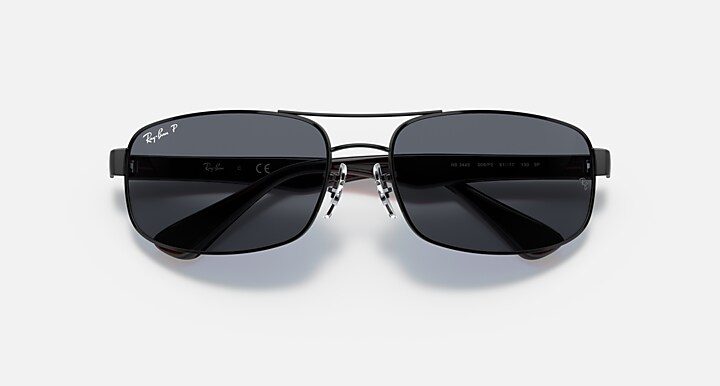 Ray-Ban Sunglasses Man Rb3445 - Black Frame Grey Lenses Polarized 61-17