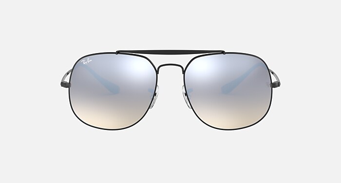 GENERAL Sunglasses in Black and Silver Gradient Flash - RB3561