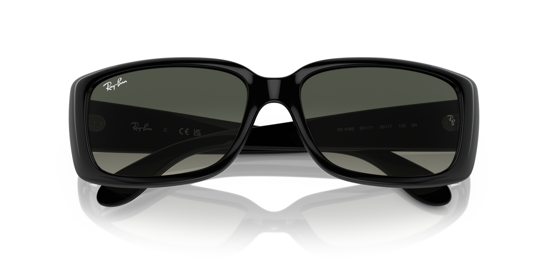 NEW WITH TAGS Ray-Ban RB4389 Sunglasses – Model 601/71 – 58-17 – Polished Black New! Ray Ban RB 4389 601/71 58-17-135 Polished Black  main image 2