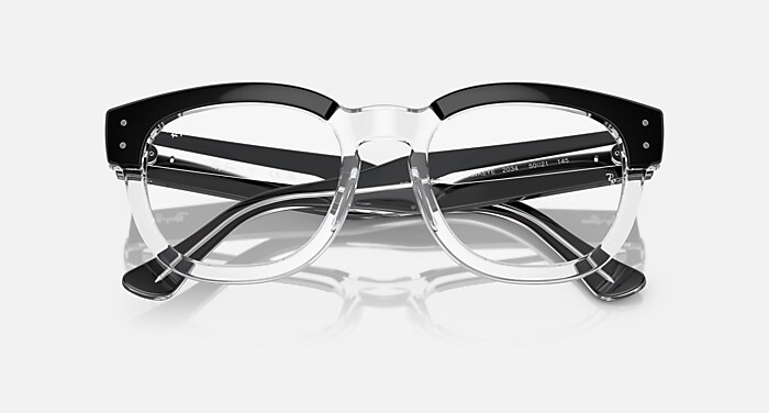 MEGA HAWKEYE OPTICS Eyeglasses with Black On Transparent Frame 