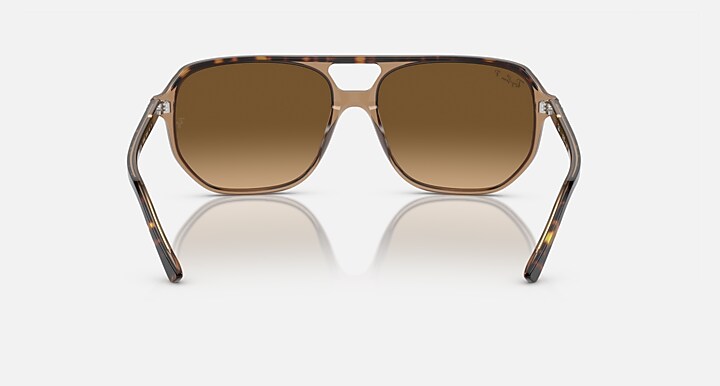 Ray-Ban Sunglasses Unisex Bill One - Havana On Transparent Brown Frame Brown Lenses 57-16 Polarized