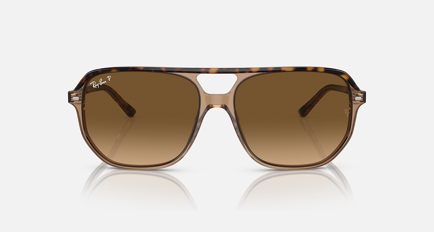 Ray-Ban Sunglasses Unisex Bill One - Havana On Transparent Brown Frame Brown Lenses 57-16 Polarized