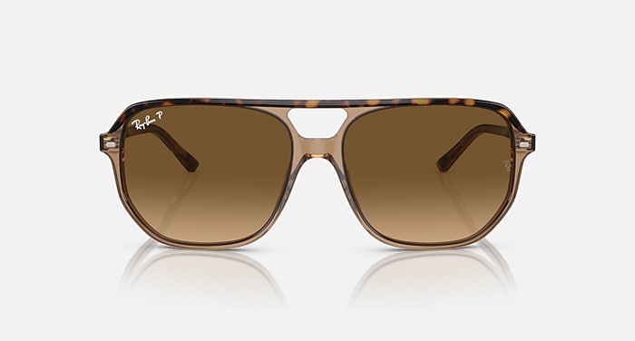 Ray-Ban Sunglasses Unisex Bill One - Havana On Transparent Brown Frame Brown Lenses 60-16 Polarized
