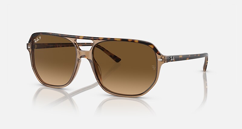 BILL ONE Sunglasses in Havana On Transparent Brown and Brown 