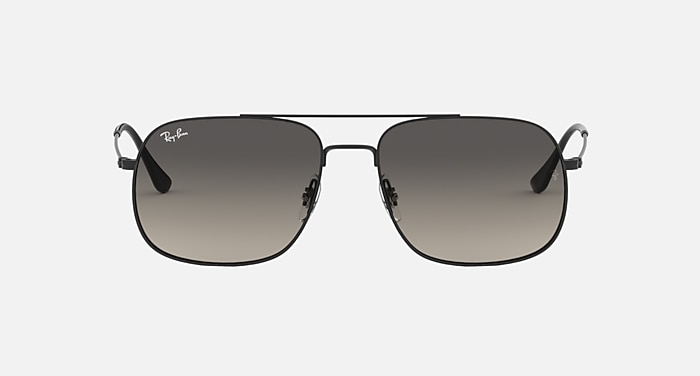 Ray-Ban Sunglasses Unisex Andrea - Black Frame Grey Lenses 59-17