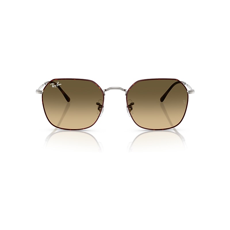 Ray Ban Jim Sunglasses Gunmetal Frame Brown Lenses 55-20 In Gunmetal