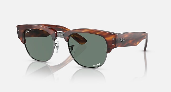 Ray-Ban Sunglass MEGA CLUBMASTER HOLIDAY LIMITED Havana Light Brown On Gunmetal with Green Chromance lens