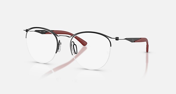 Ray-Ban Eyeglasses Unisex Rb7553 Optics Prescription - Black Frame Clear Lenses 50-20 Polarized