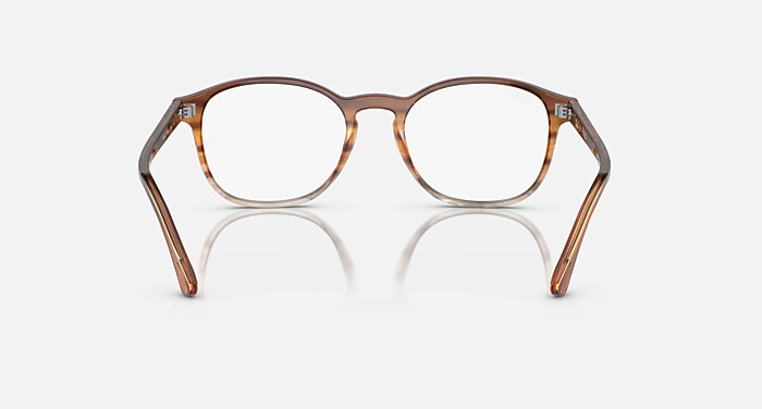 RB5417 OPTICS Eyeglasses with Striped Brown & Yellow Frame