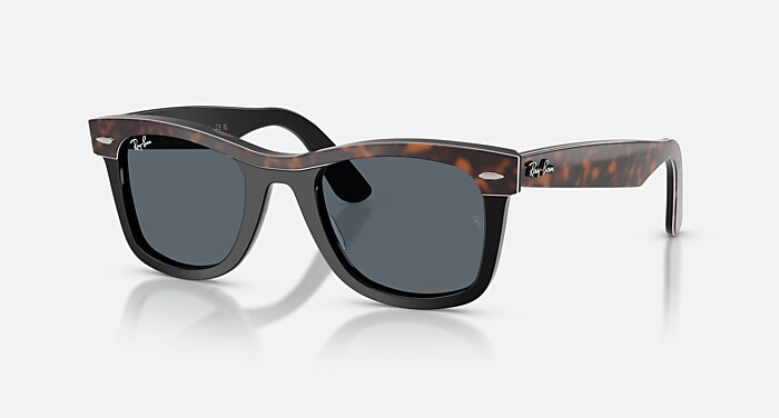 WAYFARER STREET NEAT Sunglasses in Havana On Black and Blue