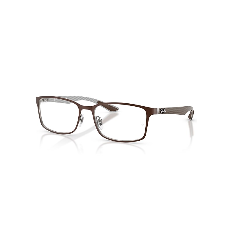 Ray-Ban Eyeglasses Optics - Gunmetal Frame Clear Lenses Polarized 55-18, RB8424