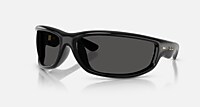Ray-Ban Sunglasses Unisex Ultra Wrap 003 Next Generation Collection - Blue Frame Black Lenses 86-20