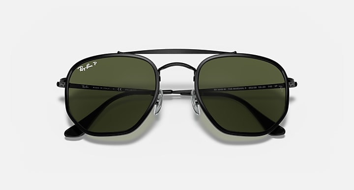 Ray-Ban 0RB3648M MARSHAL II 抛光 黑色 SUN_Closed Front