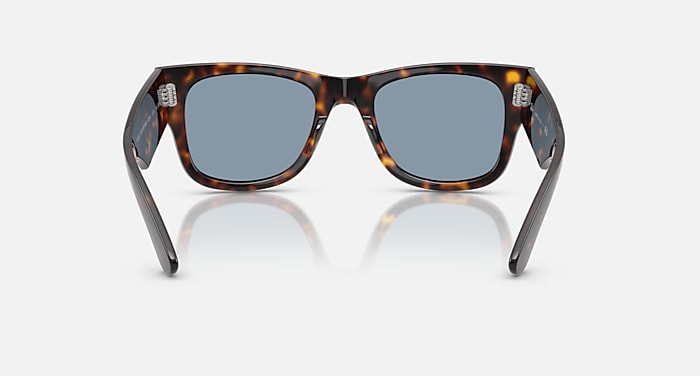 Ray-Ban Sunglasses Unisex Mega Wayfarer Summer Capsule - Havana Frame Blue Lenses 51-21