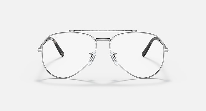 Ray-Ban Eyeglasses Unisex New Aviator Optics Prescription - Gold Frame Clear Lenses 58-14 Polarized