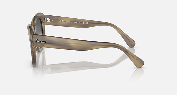 Ray-Ban Sunglasses Unisex State Street - Transparent Light Brown Frame Brown Lenses 49-20