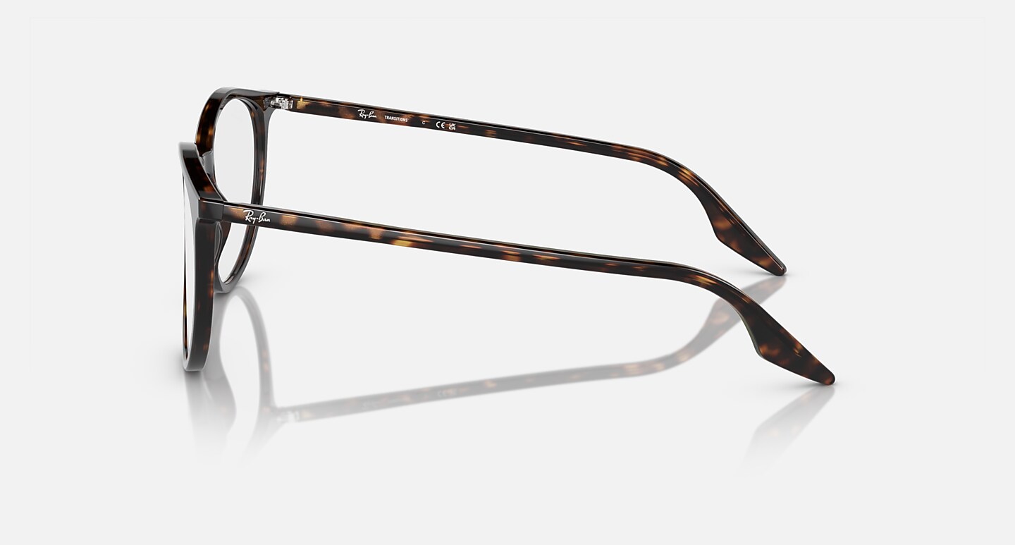 Ray-Ban Sunglasses Unisex Rb2204 Transitions - Havana Frame Green Lenses 54-20