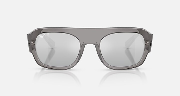 Ray-Ban Sunglasses Unisex Rb2218 - Transparent Grey Frame Grey Lenses 55-22 Polarized