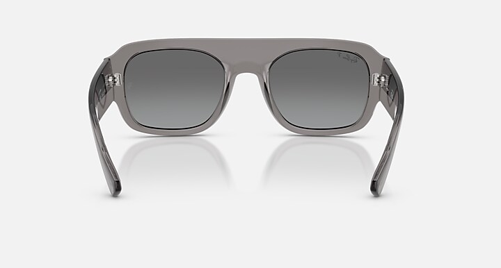 Ray-Ban Sunglasses Unisex Rb2218 - Transparent Grey Frame Grey Lenses 55-22 Polarized