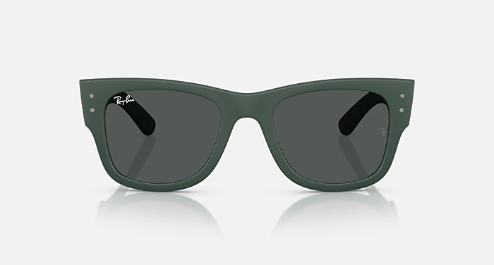 Ray-Ban Sunglasses Unisex Mega Wayfarer Liteforce - Sand Black Frame Grey Lenses 50-21 Polarized