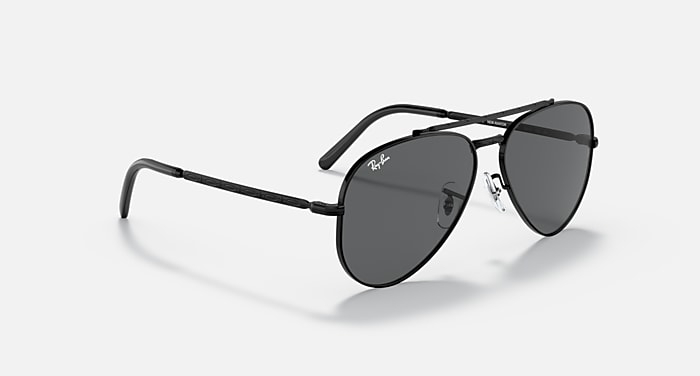 NEW AVIATOR Sunglasses in Black and Dark Grey RB3625 Ray-Ban® GB