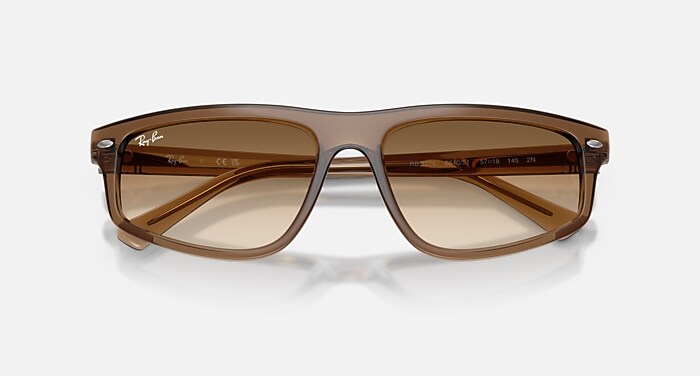 Ray bans, RB 30 25 brown gradient, sunglasses comes with case Ray-Ban Aviator Gradient XL (58 - 14) with Brown lenses and  main image 4