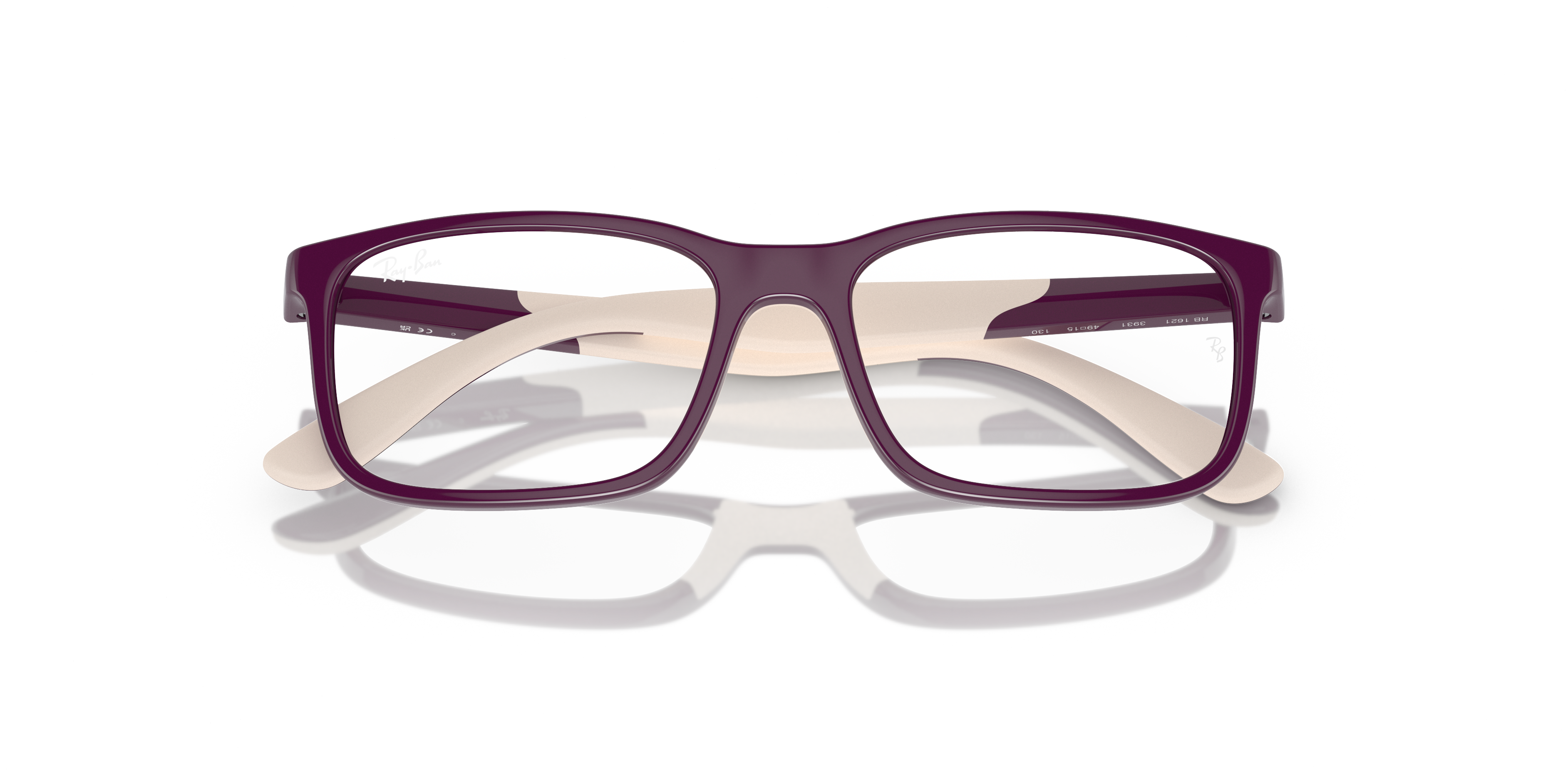 RB1621 OPTICS KIDS BIO-BASED Eyeglasses with Purple On Light Brown